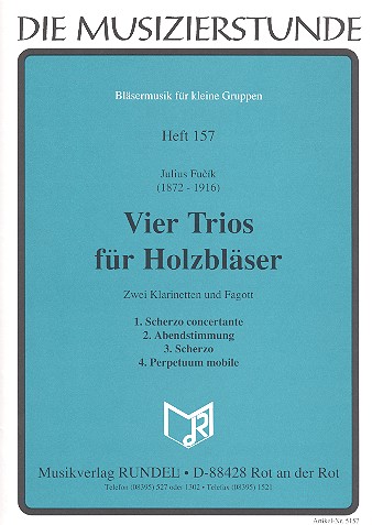 4 Trios für 2 Klarinetten und