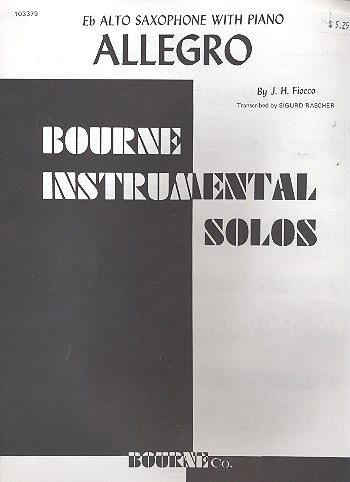 Allegro for alto saxophone and