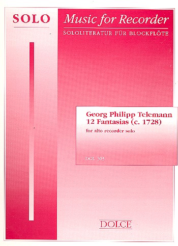12 Fantasias for alto recorder