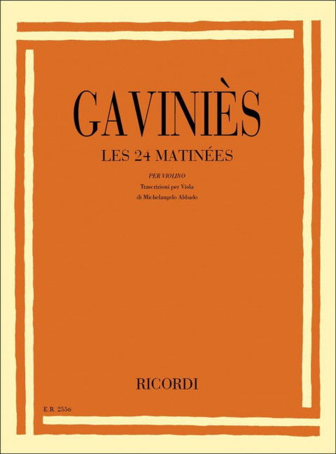 Les 24 matinees per violino