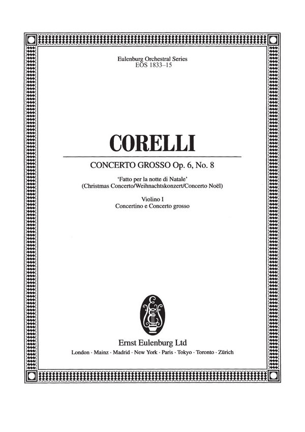 Concerto grosso g-Moll op.6,8