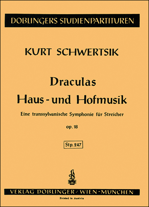 DRACULAS HAUS- UND HOFMUSIK OP.18