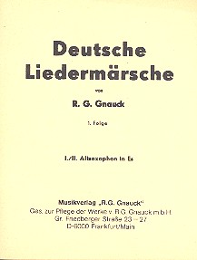 Deutsche Liedermärsche Band 1