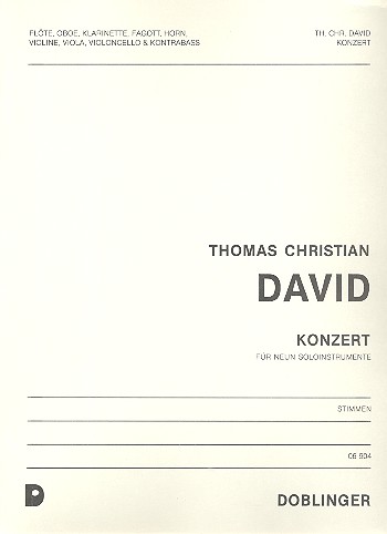 KONZERT FUER FLOETE, OBOE, FAGOTT,