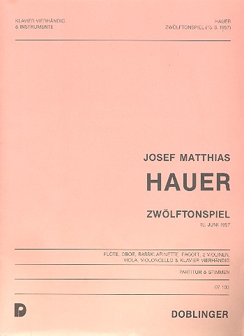 Zwölftonspiel für Flöte, Oboe,