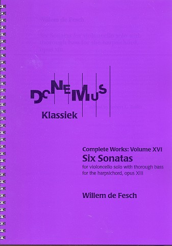 6 Sonatas op.13 for violoncello with