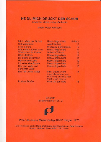 He du mich drückt der Schuh