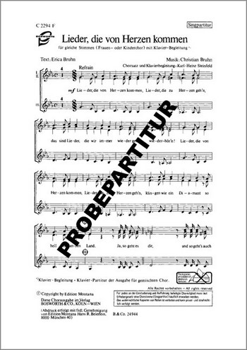 Lieder, die von Herzen kommen