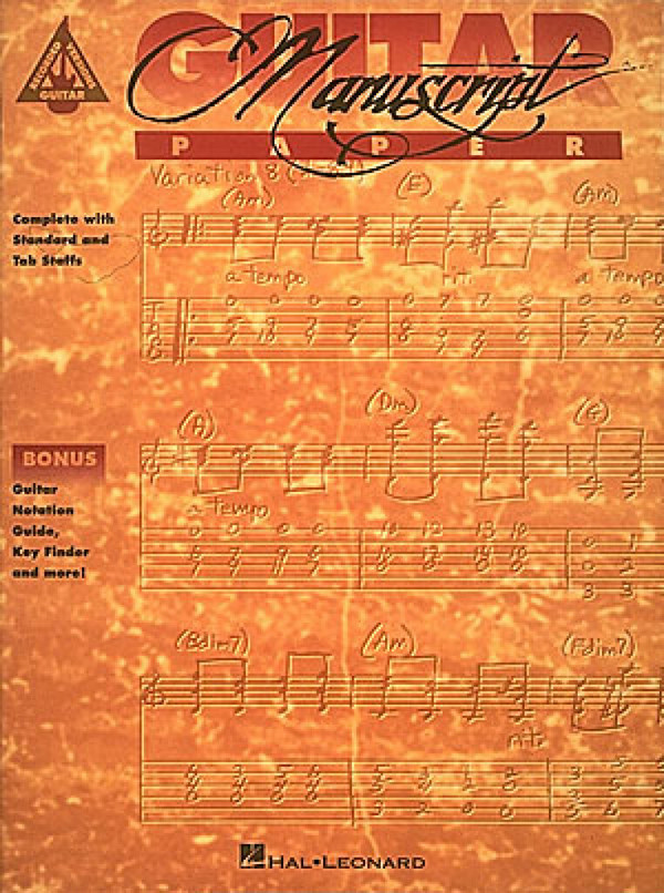 GUITAR MANUSCRIPT PAPER