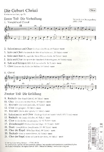 Die Geburt Christi für Soli, Chor