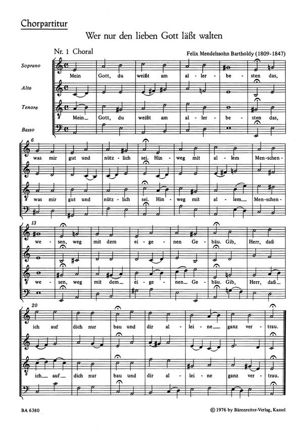 Wer nur den lieben Gott läßt