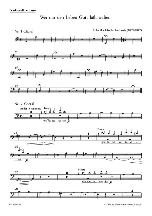 Wer nur den lieben Gott lässt walten