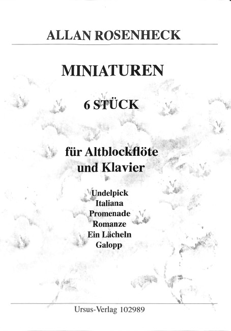 Miniaturen 6 leichte Stücke für