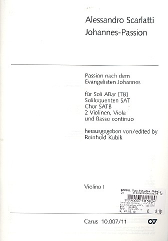 Johannes-Passion für Soli (A, Bar (TB)),