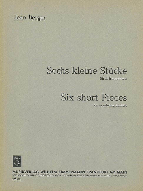 6 kleine Stücke für Flöte, Oboe,