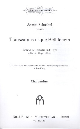 Transeamus usque Bethlehem