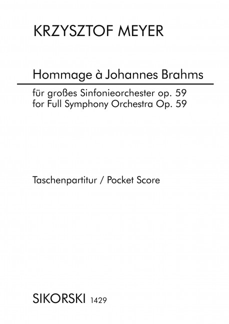 HOMMAGE A JOHANNES BRAHMS