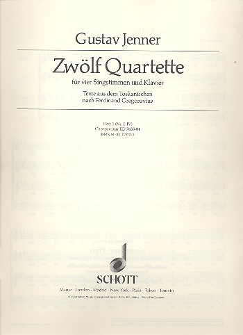 12 Quartette Band 1 (Nr.1-4)