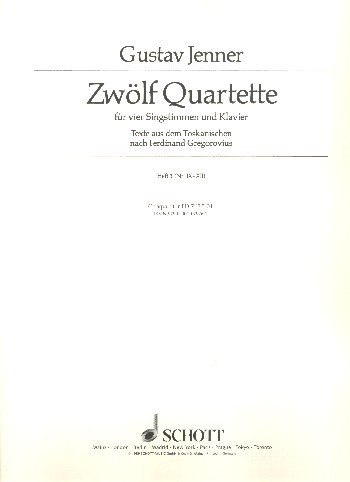 12 Quartette Band 3 (Nr.9-12)