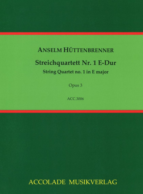 Streichquartett E-Dur Nr.1 op.3