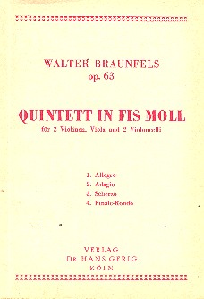 Quintett fis-Moll op.63