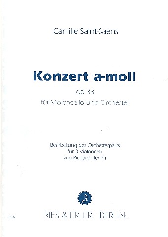 Konzert a-moll op.33 für Violoncello und
