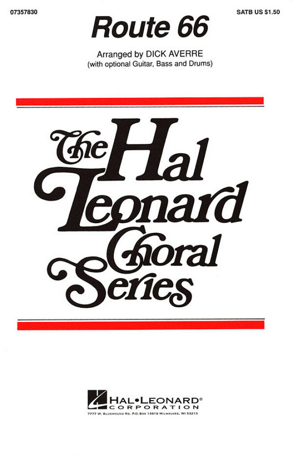 Route 66 for mixed chorus