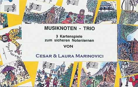 Musiknoten-Trio