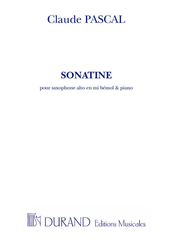 Sonatine pour saxophone
