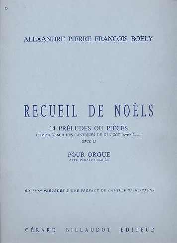 Recueil de noels op.15 14 preludes