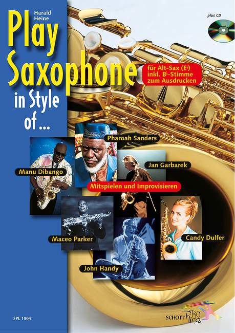 Play Saxophone in Style of... (+CD)