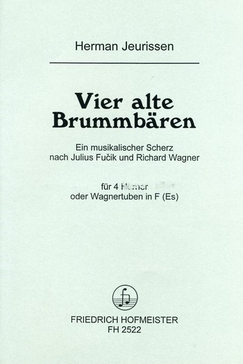 4 alte Brummbären für 4 Hörner