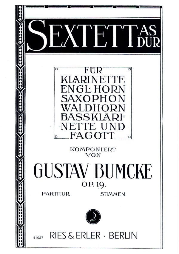 Sextett As-Dur op.19 für Klarinette,