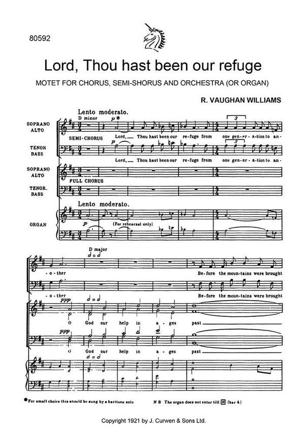 Lord thou hast been our Refuge