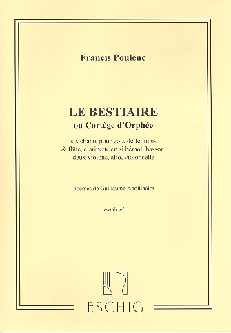 Le bestiaire ou cortege d'orphée
