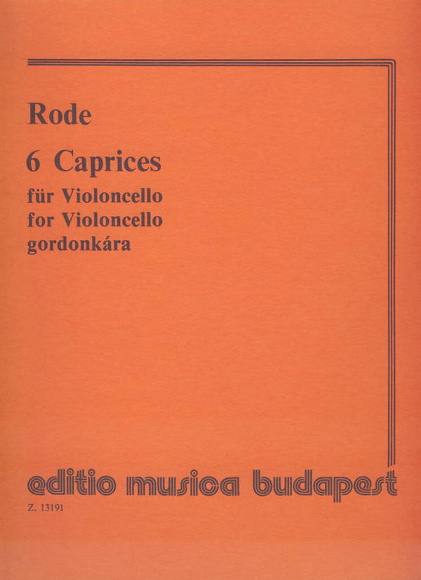 6 caprices für Violoncello