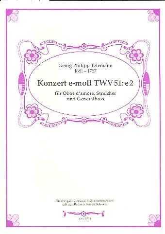 Konzert e-Moll TWV51:E2