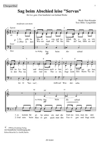 Sag beim Abschied leise Servus