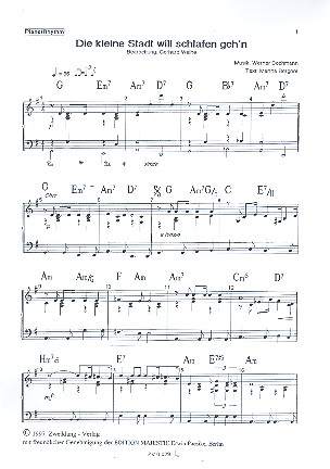 Die kleine Stadt will schlafen geh'n