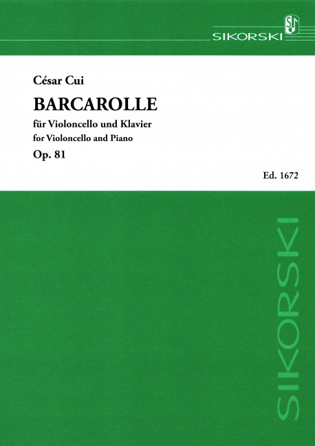 Barcarolle op.81 für