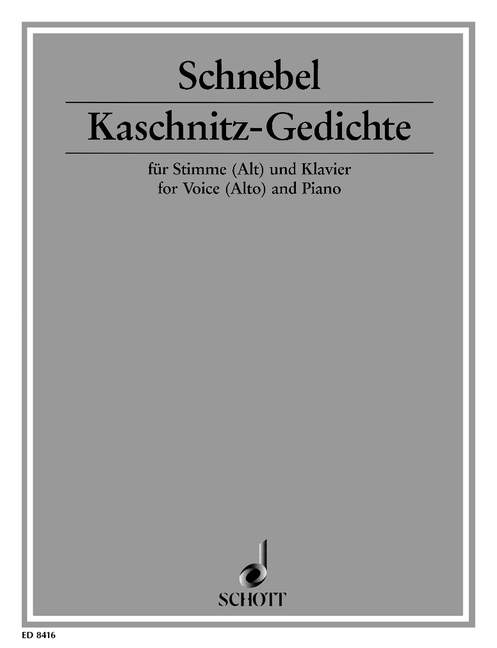 Kaschnitz-Gedichte für Alt