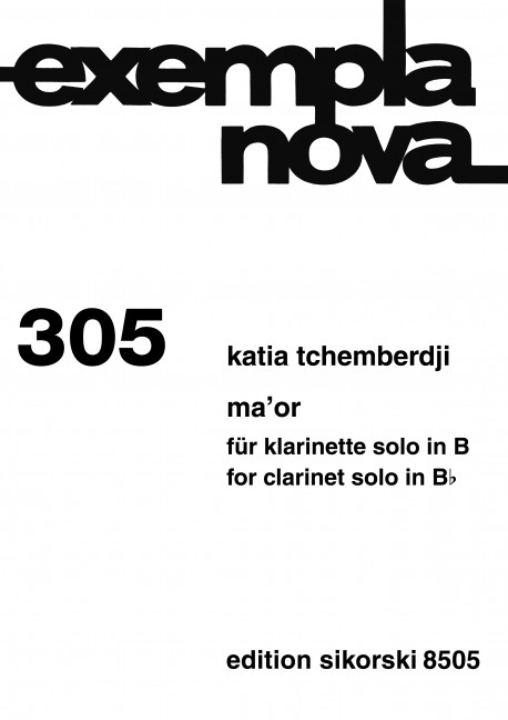 Ma'or für Klarinette solo