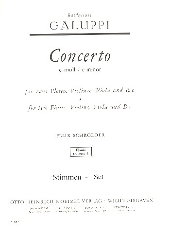 Concerto e-Moll für 2 Flöten