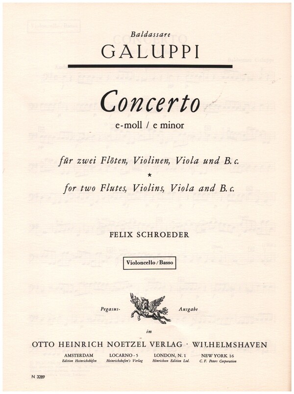 CONCERTO E-MOLL FUER 2 FLOETEN