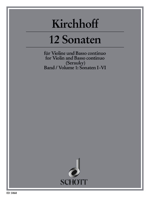 12 Sonaten Band 1 (Nr.1-6)