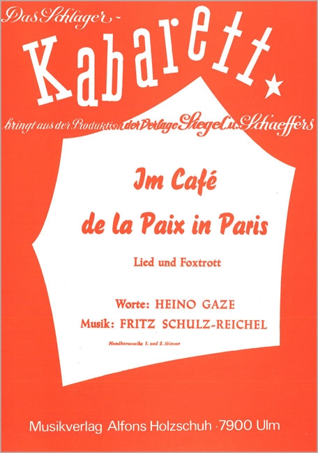 Im Cafe de la Paix für