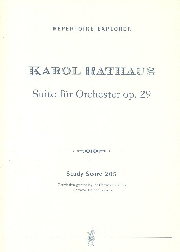 Suite op.29 für Orchester