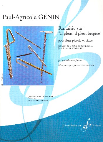 Fantasie sur Il pleut il pleut bergère