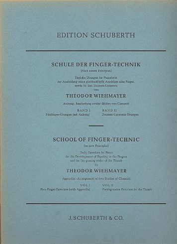 Schule der Fingertechnik Band 1