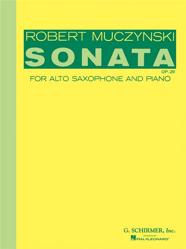 Sonata op.29 for alto saxophone